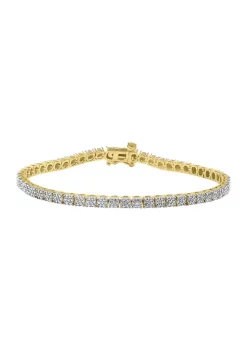Outlet ✨ 1/4 ct. t.w. Diamond Bracelet in Gold Plated Sterling Silver by Effy® 😉