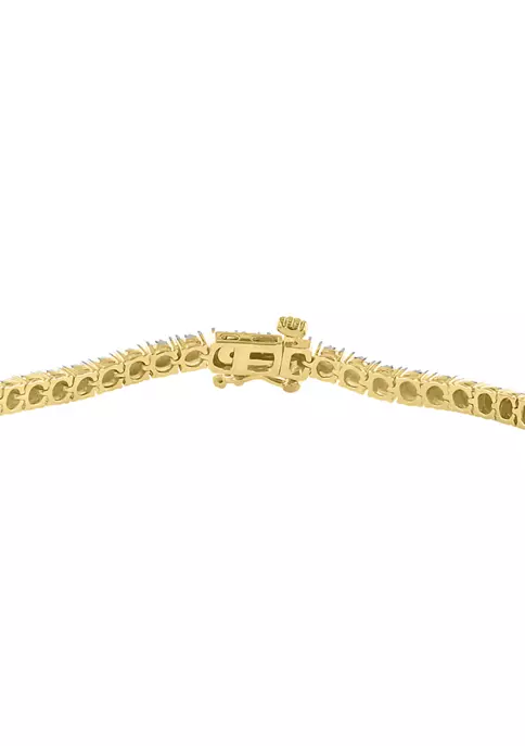 Outlet ✨ 1/4 ct. t.w. Diamond Bracelet in Gold Plated Sterling Silver by Effy® 😉 2 Outlet ✨ 1/4 ct. t.w. Diamond Bracelet in Gold Plated Sterling Silver by Effy® 😉 - Image 2