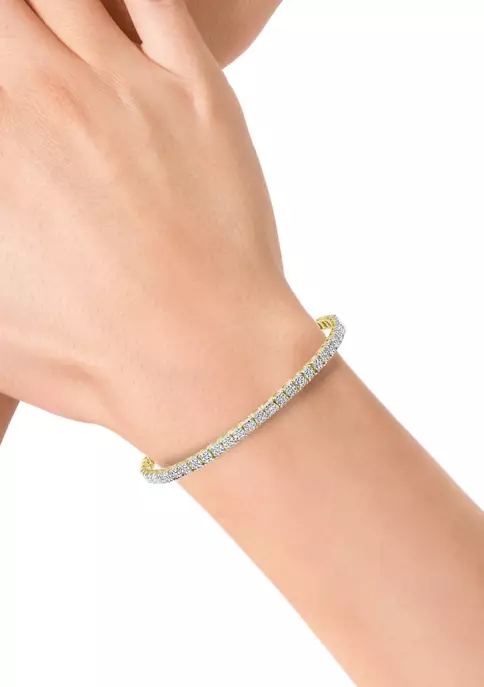 Outlet ✨ 1/4 ct. t.w. Diamond Bracelet in Gold Plated Sterling Silver by Effy® 😉 3 Outlet ✨ 1/4 ct. t.w. Diamond Bracelet in Gold Plated Sterling Silver by Effy® 😉 - Image 3