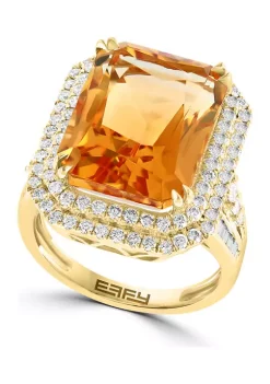 Deals 🥰 1.23 ct. t.w. Diamond and 11.5 ct. t.w. Citrine Ring in 14K Yellow Gold by Effy® 😀 11 Deals 🥰 1.23 ct. t.w. Diamond and 11.5 ct. t.w. Citrine Ring in 14K Yellow Gold by Effy® 😀 -Effy® Sales Shop Belk 1075