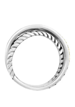 Hot Sale 👍 1/10 ct. t.w. Diamond Ring in Sterling Silver and 18K Yellow Gold by Effy® 💯 -Effy® Sales Shop Belk 1092