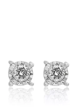Best deal 🔥 0.20 ct. t.w. Diamond Stud Earrings in Sterling Silver by Effy® 👏