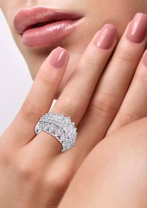 Hot Sale 🧨 2.46 ct. t.w. Diamond Cluster Ring in Sterling Silver by Effy® 😀 5 Hot Sale 🧨 2.46 ct. t.w. Diamond Cluster Ring in Sterling Silver by Effy® 😀 - Image 5