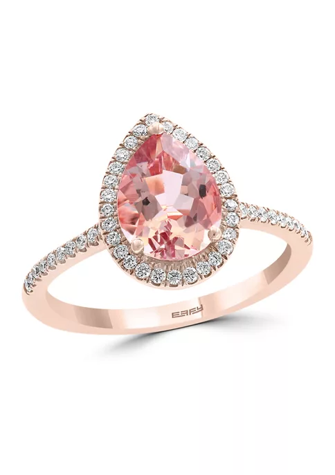 Wholesale 🛒 1/4 ct. t.w. Diamond and 1.55 ct. t.w. Pink Morganite Ring in 14K Rose Gold by Effy® ✔️ 1 Wholesale 🛒 1/4 ct. t.w. Diamond and 1.55 ct. t.w. Pink Morganite Ring in 14K Rose Gold by Effy® ✔️ -Effy® Sales Shop Belk 1101