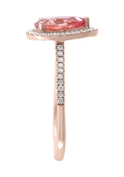 Wholesale 🛒 1/4 ct. t.w. Diamond and 1.55 ct. t.w. Pink Morganite Ring in 14K Rose Gold by Effy® ✔️ -Effy® Sales Shop Belk 1104