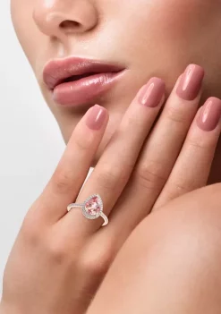 Wholesale 🛒 1/4 ct. t.w. Diamond and 1.55 ct. t.w. Pink Morganite Ring in 14K Rose Gold by Effy® ✔️ -Effy® Sales Shop Belk 1105