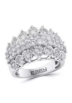 Hot Sale 🧨 2.46 ct. t.w. Diamond Cluster Ring in Sterling Silver by Effy® 😀 11 Hot Sale 🧨 2.46 ct. t.w. Diamond Cluster Ring in Sterling Silver by Effy® 😀 -Effy® Sales Shop Belk 111