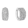 Wholesale ✔️ Sterling Silver 1 ct. t.w. Diamond Miracle Set Hoops by Effy® ✔️