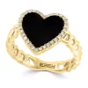 Wholesale ⭐ 14K Yellow Gold Diamond and Onyx Ring by Effy® 😀