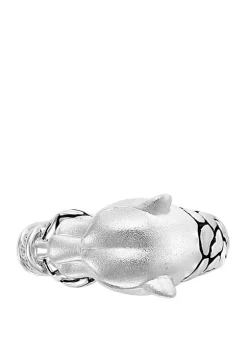 Wholesale 🎉 Men's 1/10 ct. t.w. Diamond and 1/10 ct. t.w. Tsavorite Panther Ring in Sterling Silver by Effy® 😍 -Effy® Sales Shop Belk 1161