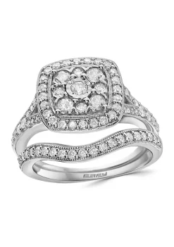 Cheapest ⌛ 1 ct. t.w. Diamond Ring Set in Sterling Silver by Effy® ✔️ -Effy® Sales Shop Belk 1168