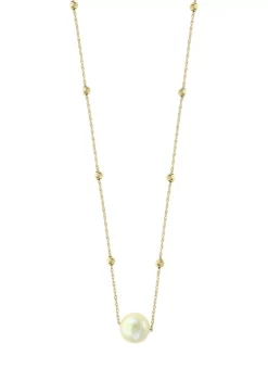 Promo 🥰 Freshwater Pearl Necklace in 14K Yellow Gold by Effy® 👏