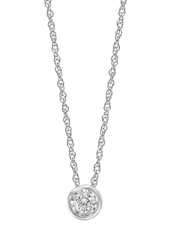 Deals ✔️ 1/5 ct. t.w. Diamond Solitaire-Cut Pendant Necklace in Sterling Silver by Effy® 👏 7 Deals ✔️ 1/5 ct. t.w. Diamond Solitaire-Cut Pendant Necklace in Sterling Silver by Effy® 👏 -Effy® Sales Shop Belk 1180