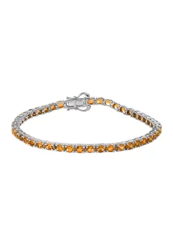 Best Sale 🤩 8.2 ct. t.w. Natural Citrine Bracelet in Sterling Silver by Effy® ⭐