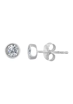 Cheapest ⌛ 1/5 ct. t.w. Diamond Stud Earrings in Sterling Silver by Effy® ❤️