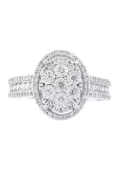 Outlet 🌟 14k White Gold 1 ct. t.w. Miracle Set Diamond Ring by Effy® 🔔 8 Outlet 🌟 14k White Gold 1 ct. t.w. Miracle Set Diamond Ring by Effy® 🔔 -Effy® Sales Shop Belk 1295