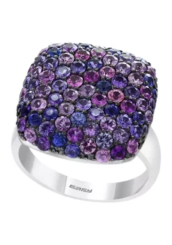 Best Pirce 👍 925 Sterling Silver Purple Sapphire Ring by Effy® 🌟