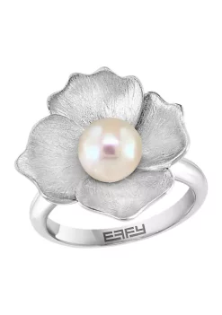 Cheapest ✔️ Sterling Silver Freshwater Pearl Flower Ring by Effy® 😀 -Effy® Sales Shop Belk 1334