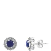 Best reviews of 🎁 1/10 ct. t.w. Diamond, 1.14 ct. t.w. Natural Sapphire Earrings in 14k White Gold by Effy® 😍