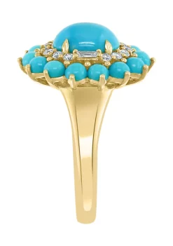 Best reviews of 😍 1/4 ct. t.w. Diamond and 2.5 ct. t.w. Turquoise Ring in 14K Yellow Gold by Effy® ✨ 9 Best reviews of 😍 1/4 ct. t.w. Diamond and 2.5 ct. t.w. Turquoise Ring in 14K Yellow Gold by Effy® ✨ -Effy® Sales Shop Belk 1344