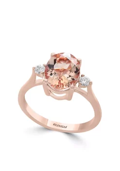 Best Pirce ✨ 14K Rose Gold Diamond Morganite Ring by Effy® 🥰