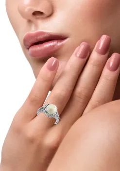 Cheapest ⌛ Sterling Silver 9 Millimeter Freshwater Pearl Ring by Effy® 🛒 -Effy® Sales Shop Belk 1414