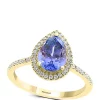 Flash Sale ⌛ 1/4 ct. t.w. Diamond, 1.52 ct. t.w. Tanzanite Ring in 14k Yellow Gold by Effy® 👏