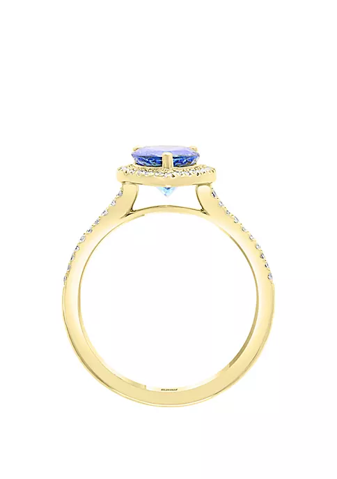 Flash Sale ⌛ 1/4 ct. t.w. Diamond, 1.52 ct. t.w. Tanzanite Ring in 14k Yellow Gold by Effy® 👏 3 Flash Sale ⌛ 1/4 ct. t.w. Diamond, 1.52 ct. t.w. Tanzanite Ring in 14k Yellow Gold by Effy® 👏 - Image 3