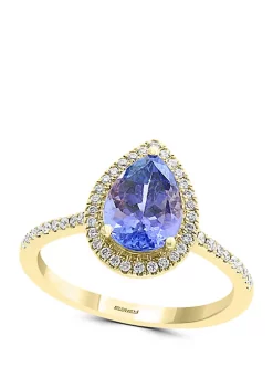 Flash Sale ⌛ 1/4 ct. t.w. Diamond, 1.52 ct. t.w. Tanzanite Ring in 14k Yellow Gold by Effy® 👏 9 Flash Sale ⌛ 1/4 ct. t.w. Diamond, 1.52 ct. t.w. Tanzanite Ring in 14k Yellow Gold by Effy® 👏 -Effy® Sales Shop Belk 1471
