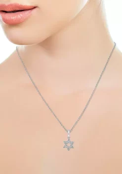 Best Pirce 👏 1/10 ct. t.w. Diamond Star of David Pendant Necklace in Sterling Silver by Effy® ✔️ 6 Best Pirce 👏 1/10 ct. t.w. Diamond Star of David Pendant Necklace in Sterling Silver by Effy® ✔️ -Effy® Sales Shop Belk 1474