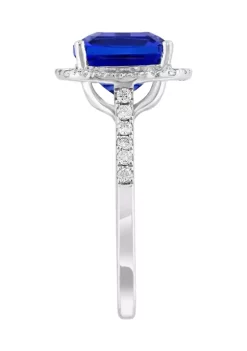Cheapest 💯 Diamond and Tanzanite Ring in 14K White Gold by Effy® 😍 -Effy® Sales Shop Belk 1495