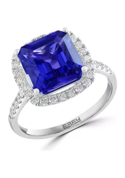 Cheapest 💯 Diamond and Tanzanite Ring in 14K White Gold by Effy® 😍 -Effy® Sales Shop Belk 1496