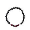 Outlet 😍 Black and Red Tiger Eye and Meteorite Beads Stretch Bracelet by Effy® 🔔