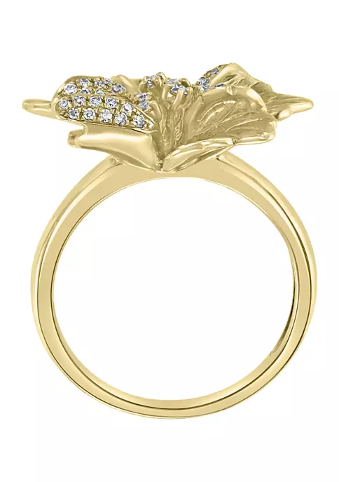 Best reviews of ✨ 14K Yellow Gold 1/4 ct. t.w. Diamond Flower Ring by Effy® 🔥 3 Best reviews of ✨ 14K Yellow Gold 1/4 ct. t.w. Diamond Flower Ring by Effy® 🔥 - Image 3
