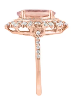 Buy 🧨 9/10 ct. t.w. Diamond and Morganite Ring in 14K Rose Gold by Effy® 👍 -Effy® Sales Shop Belk 1575