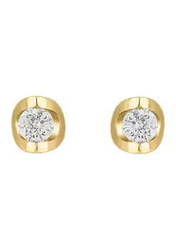 Brand new 🎉 14K Yellow Gold Diamond Earrings by Effy® 😀