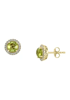Best reviews of 😀 2 ct. t.w. Peridot and 1/5 ct. t.w. Diamond Earrings in 14K Yellow Gold by Effy® ✨
