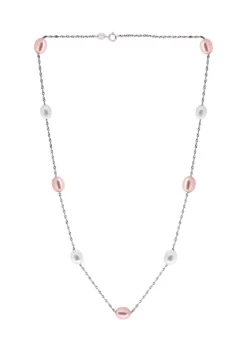 Discount 🛒 18" Multi Color Freshwater Pearl Necklace in Sterling Silver by Effy® 🔥