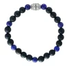 Best deal 😍 Men's Meteorite and Lapis Lazuli Beaded Bracelet by Effy® ⌛