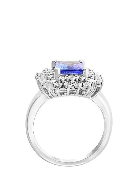Brand new 👍 2.09 ct. t.w. Tanzanite and 1/5 ct. t.w. Diamond Ring in 14k White Gold by Effy® 🧨 3 Brand new 👍 2.09 ct. t.w. Tanzanite and 1/5 ct. t.w. Diamond Ring in 14k White Gold by Effy® 🧨 - Image 3
