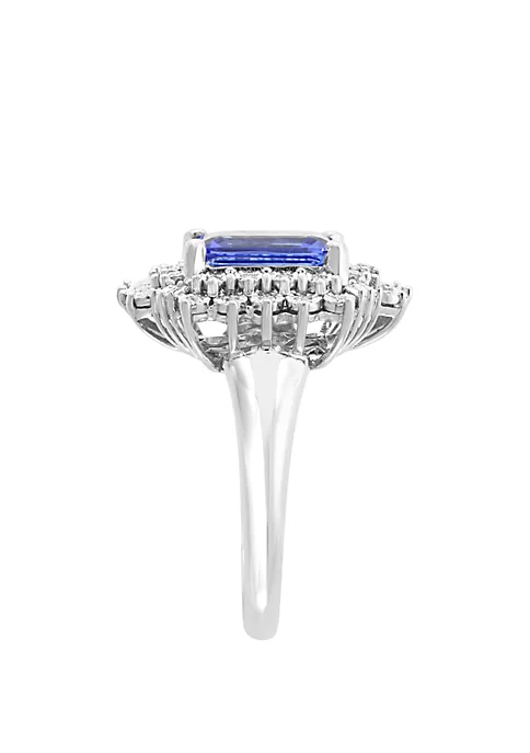 Brand new 👍 2.09 ct. t.w. Tanzanite and 1/5 ct. t.w. Diamond Ring in 14k White Gold by Effy® 🧨 4 Brand new 👍 2.09 ct. t.w. Tanzanite and 1/5 ct. t.w. Diamond Ring in 14k White Gold by Effy® 🧨 - Image 4