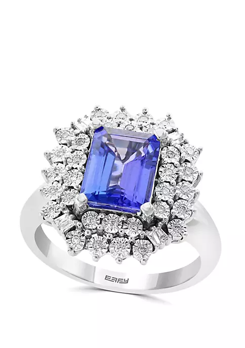 Brand new 👍 2.09 ct. t.w. Tanzanite and 1/5 ct. t.w. Diamond Ring in 14k White Gold by Effy® 🧨 5 Brand new 👍 2.09 ct. t.w. Tanzanite and 1/5 ct. t.w. Diamond Ring in 14k White Gold by Effy® 🧨 - Image 5