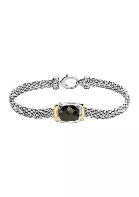 Cheapest 🛒 Onyx Cable Bracelet in 18K Sterling Silver by Effy® 🥰 3 Cheapest 🛒 Onyx Cable Bracelet in 18K Sterling Silver by Effy® 🥰 - Image 3