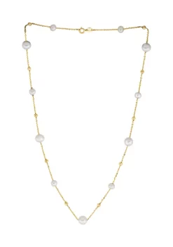 Promo 😉 Freshwater Pearl Necklace in 14K Yellow Gold by Effy® 😍 -Effy® Sales Shop Belk 1668