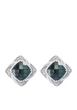 Top 10 😍 925 Sterling Silver Diamond Hematite Earrings by Effy® 🎁