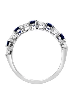 New 🎁 2.54 ct. t.w. Sapphire Ring in 14K White Gold by Effy® 😀 -Effy® Sales Shop Belk 1708