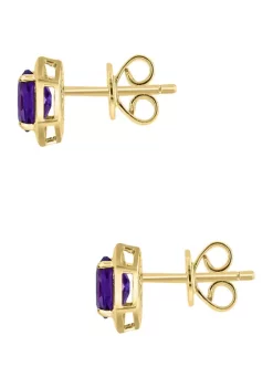 Cheap 😍 925 Gold Plated Silver Amethyst Earrings by Effy® 👍 -Effy® Sales Shop Belk 1726