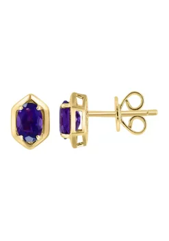 Cheap 😍 925 Gold Plated Silver Amethyst Earrings by Effy® 👍 -Effy® Sales Shop Belk 1728
