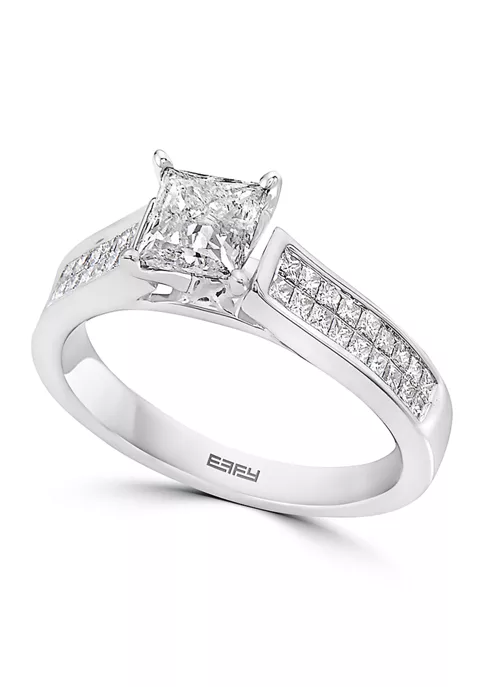 New 💯 14K White Gold Diamond Ring by Effy® 🌟 1 New 💯 14K White Gold Diamond Ring by Effy® 🌟