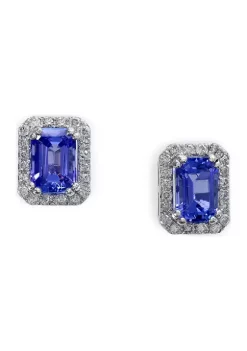 Brand new 😉 1/4 ct. t.w. Diamond and 1.71 ct. t.w. Tanzanite Earrings in 14K White Gold by Effy® 😉